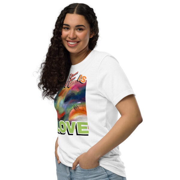 Unisex Staple Eco T-Shirt - “Radiant Veil” + Love is Love