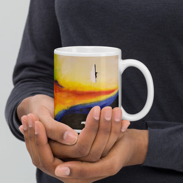 White Glossy Mug “Daybreak”