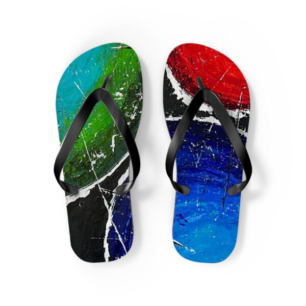 Colorful Art Flip Flops