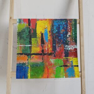 Vibrant Abstract Art Hand Towel
