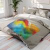 Arctic Fleece Throw Blanket | “Red Rasta”