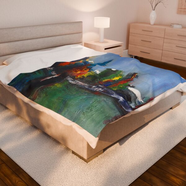 Abstract Throw Blanket