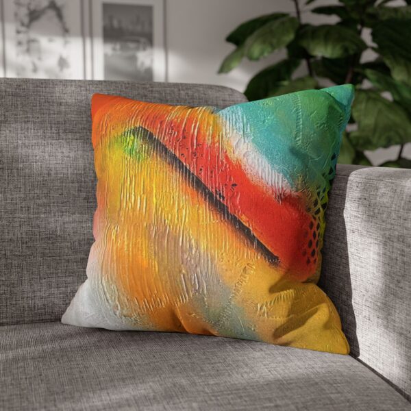 Abstract Pillowcase | “Red Rasta”
