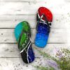 Colorful Art Flip Flops
