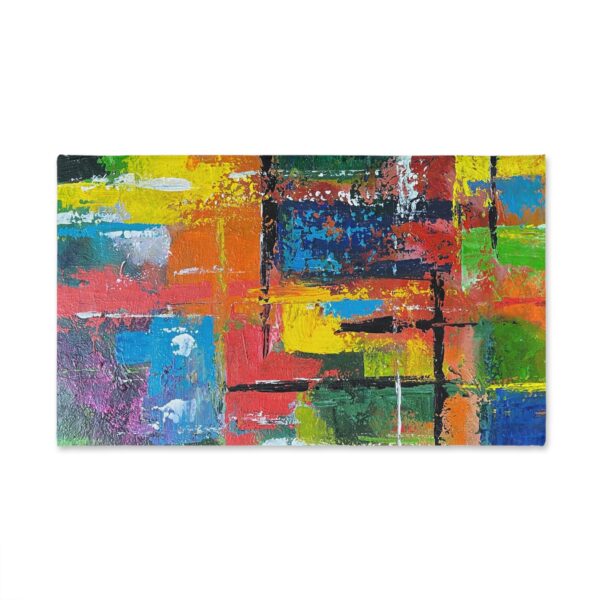 Vibrant Abstract Art Hand Towel