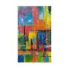 Vibrant Abstract Art Hand Towel