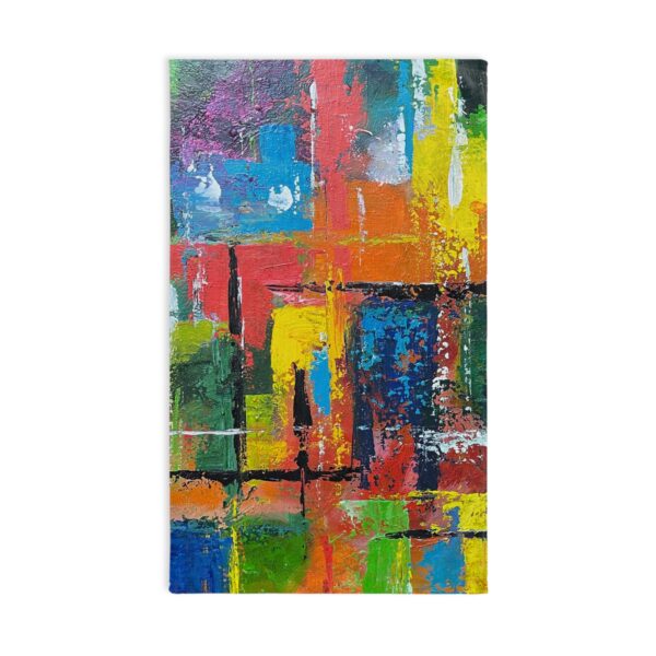 Vibrant Abstract Art Hand Towel