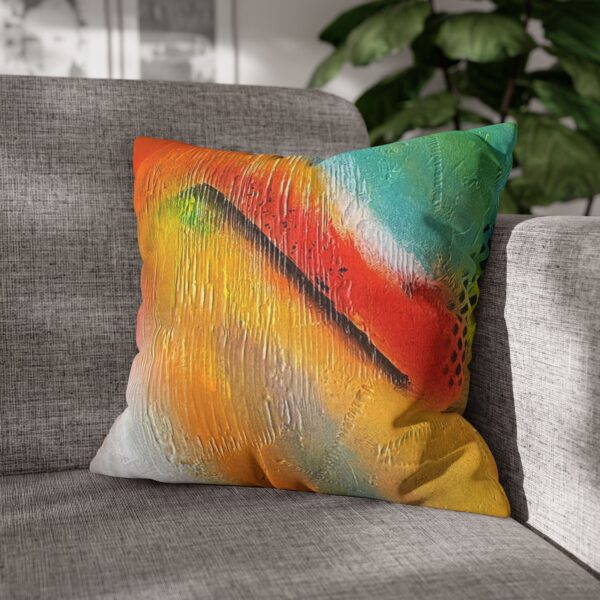 Abstract Pillowcase | “Red Rasta”