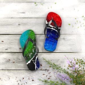 Colorful Art Flip Flops