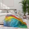 Arctic Fleece Throw Blanket | “Red Rasta”