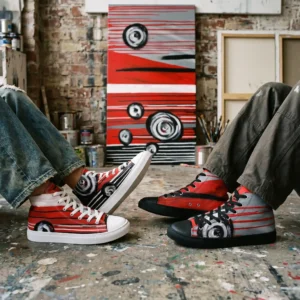 Women’s High Top Canvas Shoes | "WB Fire"