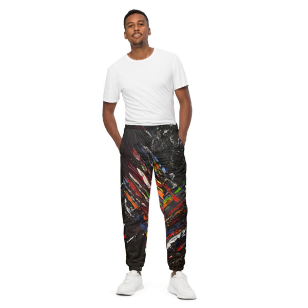 all-over-print-unisex-track-pants-black-front-68c6f8d5eda39.jpg Unisex Track Pants | "Echoes of Light"