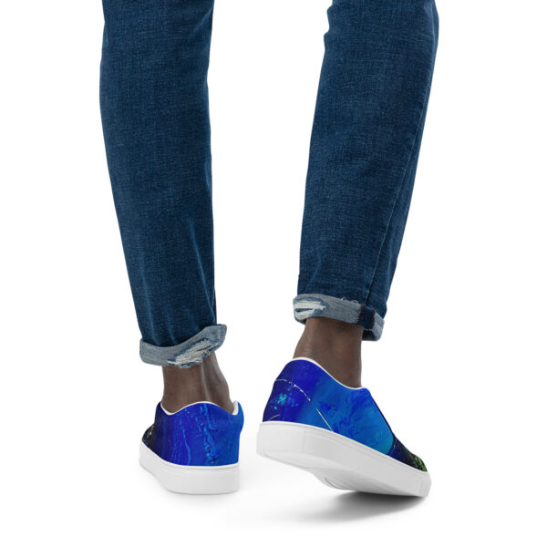 Men’s Abstract Slip-On Canvas Shoes