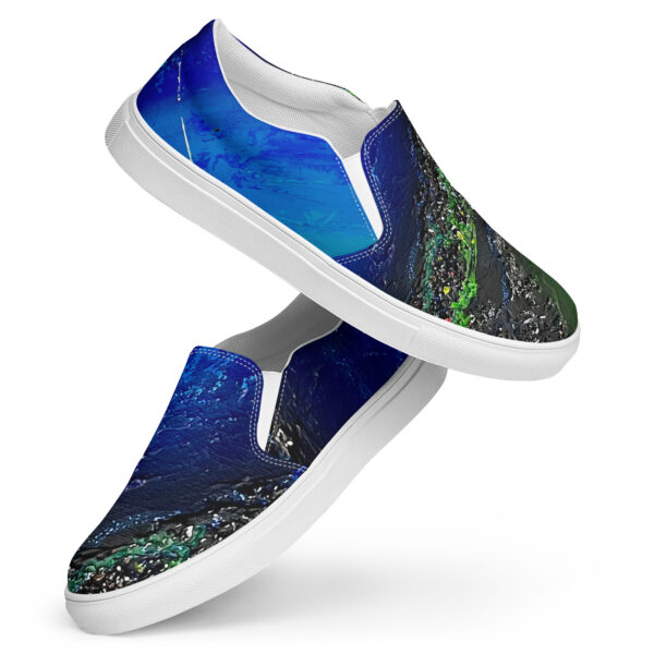 Men’s Abstract Slip-On Canvas Shoes