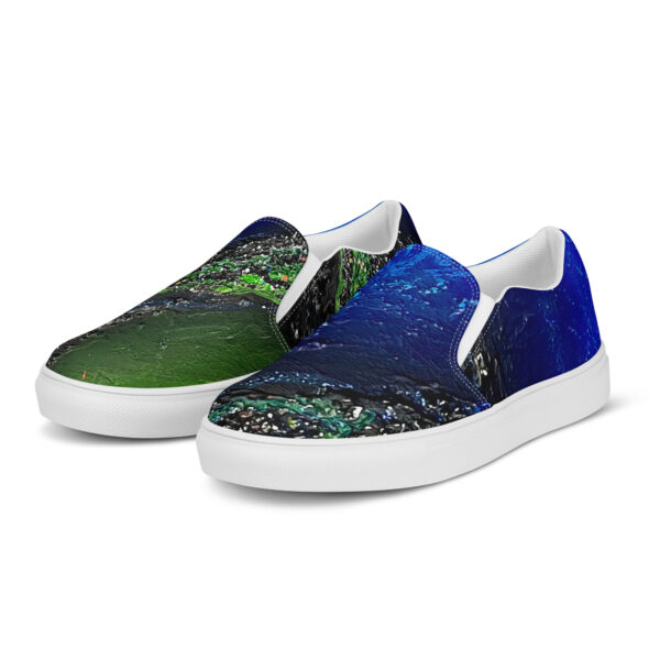 Men’s Abstract Slip-On Canvas Shoes