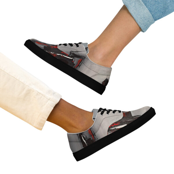 Women’s Lace-Up Canvas Shoes | "Fragments of Fire"
