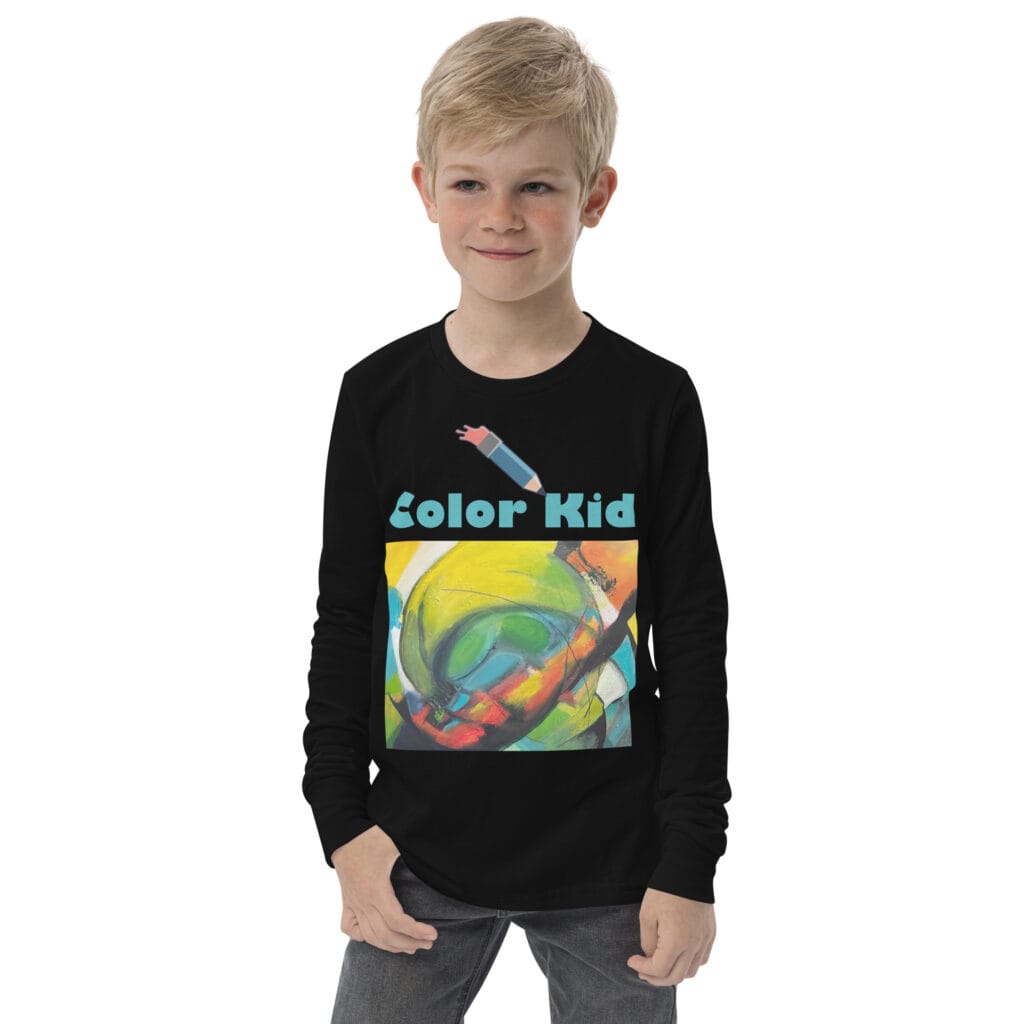 Youth Abstract Long Sleeve Tee | "Sam's Will"