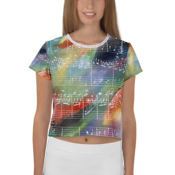 Crop Tee | “Radiant Veil”