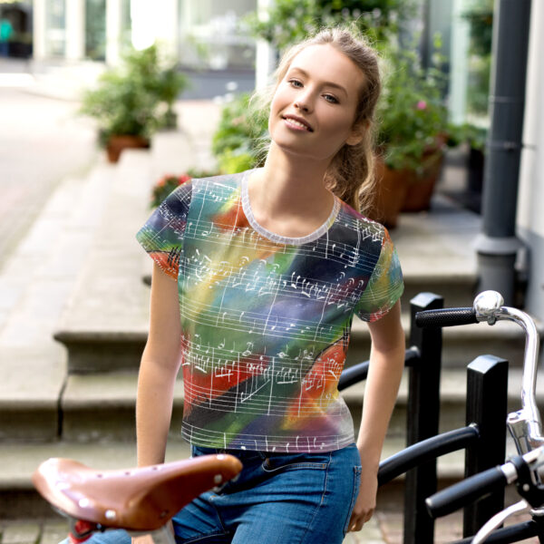 Crop Tee | “Radiant Veil”