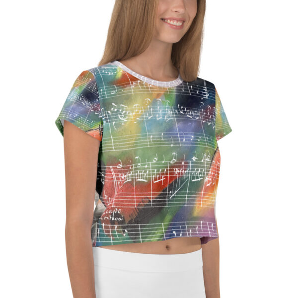 Crop Tee | “Radiant Veil”