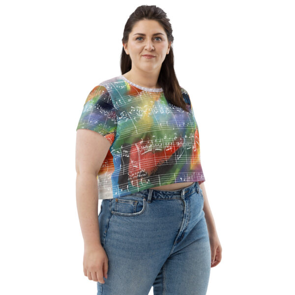 Crop Tee | “Radiant Veil”