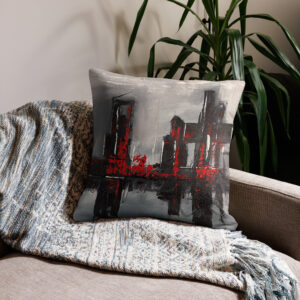Premium Pillow | “Fragments of Fire”