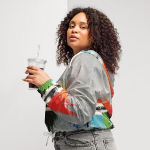 Women’s cropped windbreaker | "Last Day of Winter"