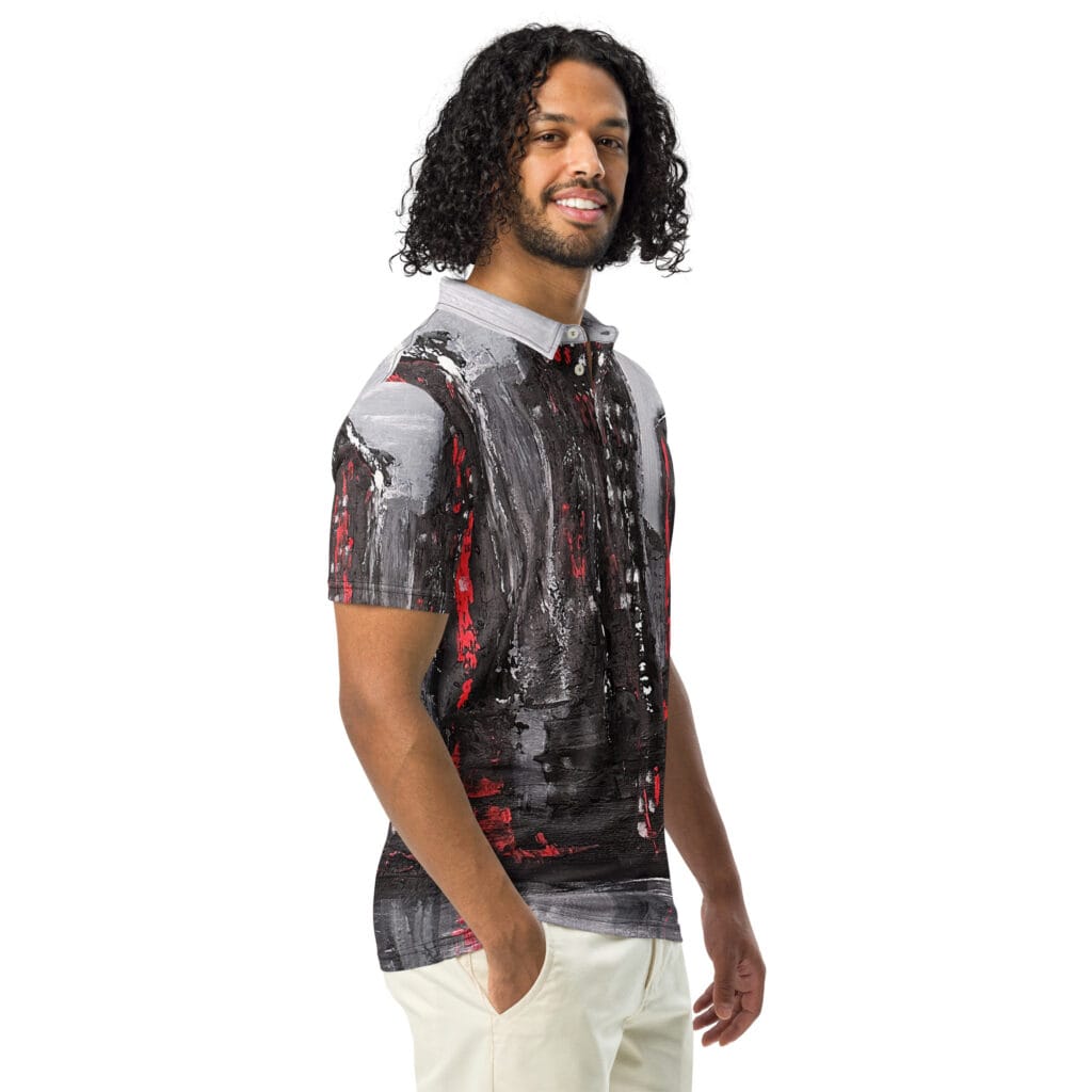 Men's Abstract Slim Fit Polo Shirt | “Westbank”
