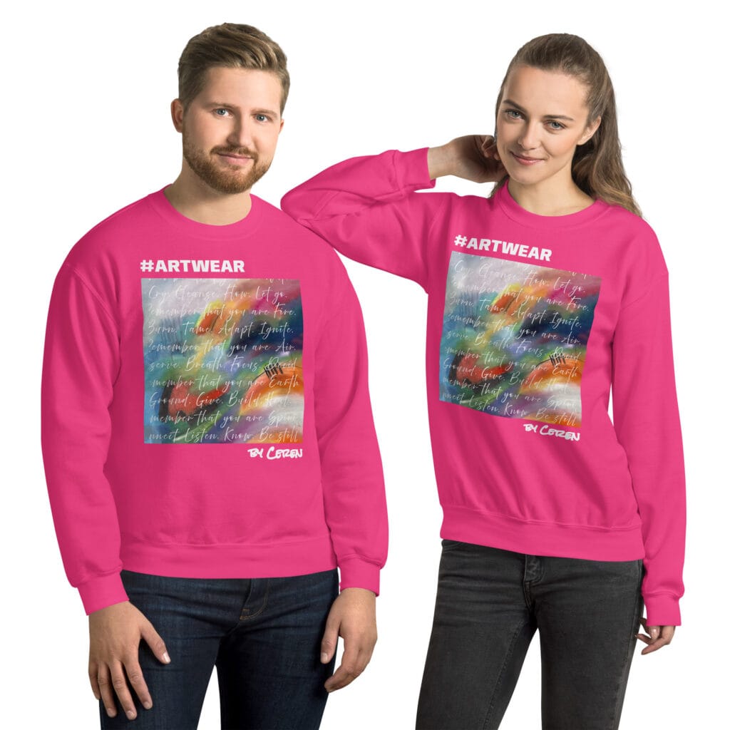 Unisex Crew Neck Sweatshirt | “Radiant Veil”
