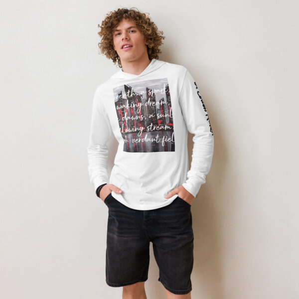 Hooded Abstract Long-Sleeve Tee