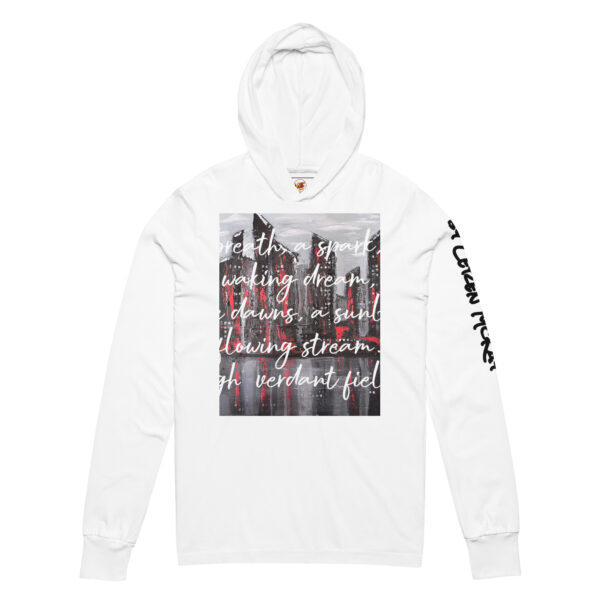 Hooded Abstract Long-Sleeve Tee