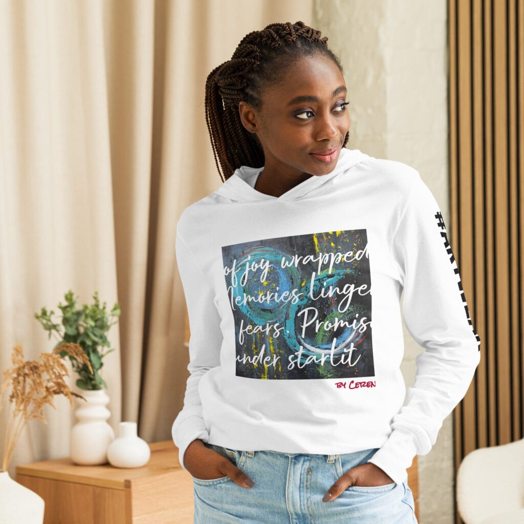 Hooded Long-Sleeve Tee | "Swirling Silence"