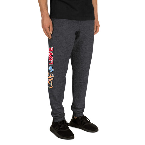 unisex-joggers-black-heather-right-front-68ec63b5b3b39.jpg Unisex Joggers | "Love is Love"