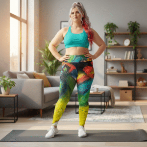 Abstract Plus Size Leggings