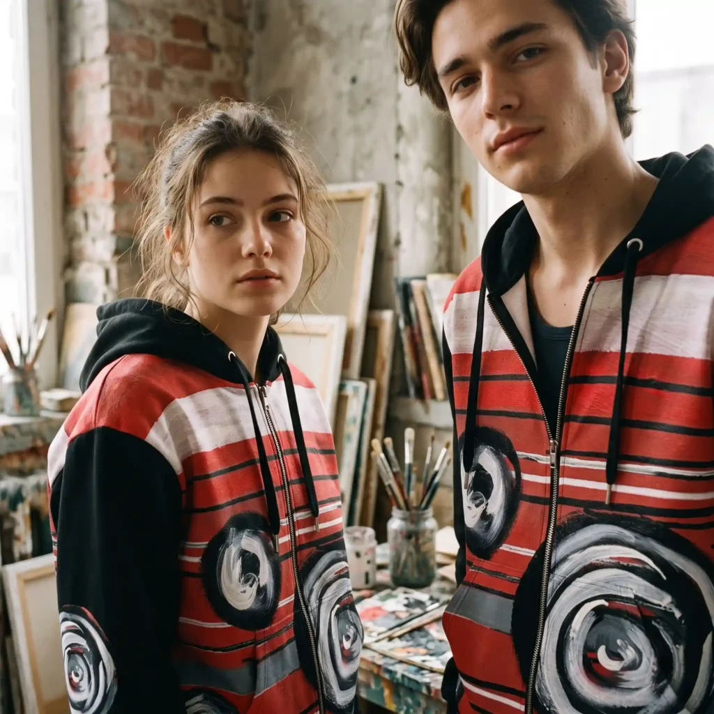 Recycled Unisex Zip Hoodie | "WB Fire"
