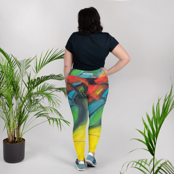 Abstract Plus Size Leggings