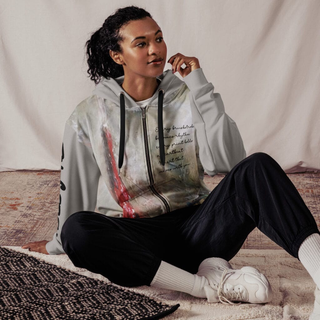 Recycled Unisex Zip Hoodie | "Roots"