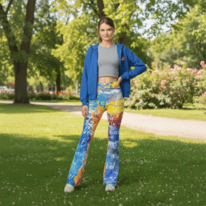 inscription- flare leggings