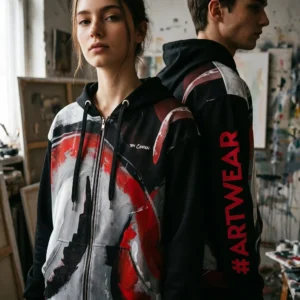 Recycled Unisex Zip Hoodie | "Heartease"