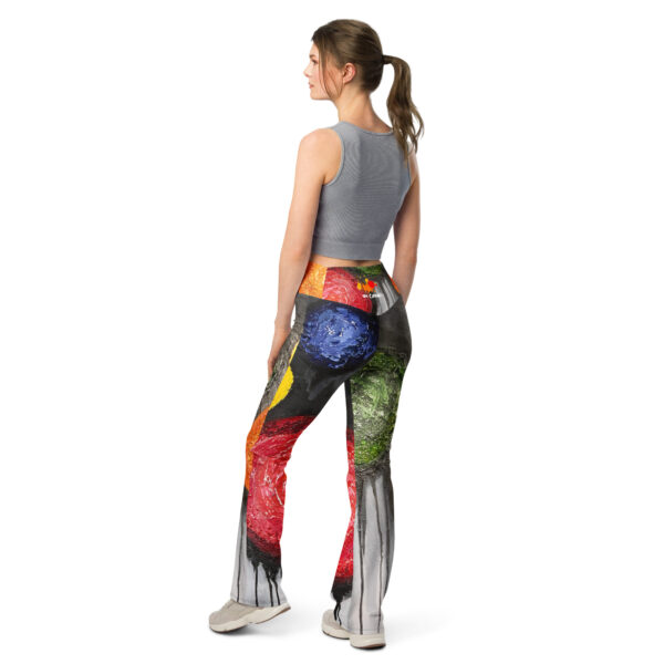 Abstract Print Flare Leggings