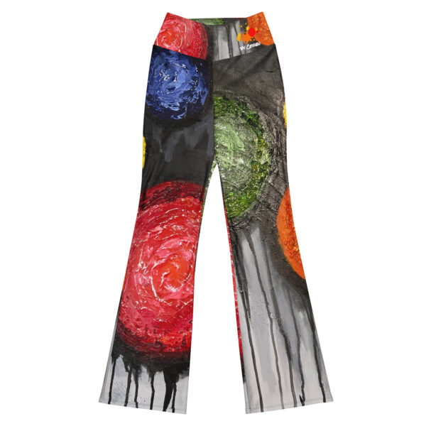 Abstract Print Flare Leggings