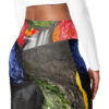 Abstract Print Flare Leggings