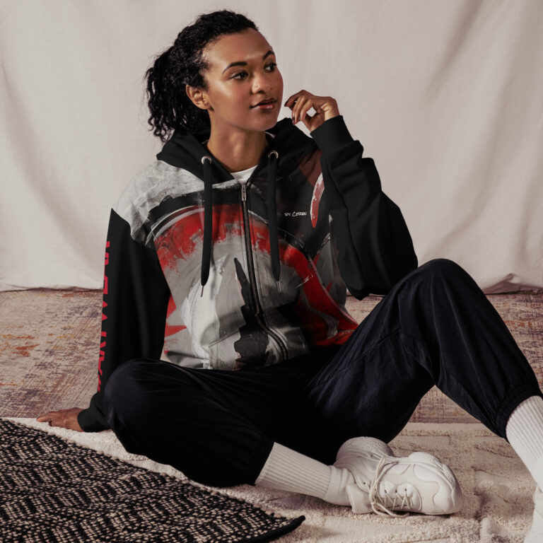 Recycled Unisex Zip Hoodie | "Heartease"