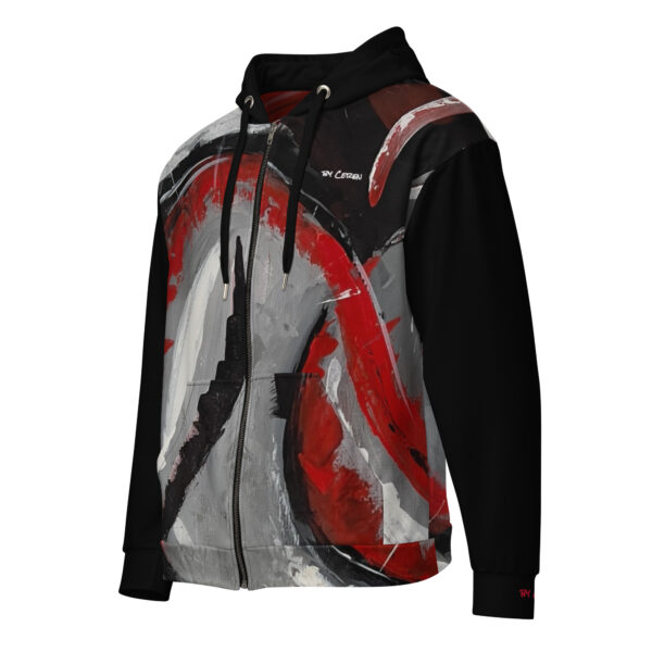 Recycled Unisex Zip Hoodie | "Heartease"