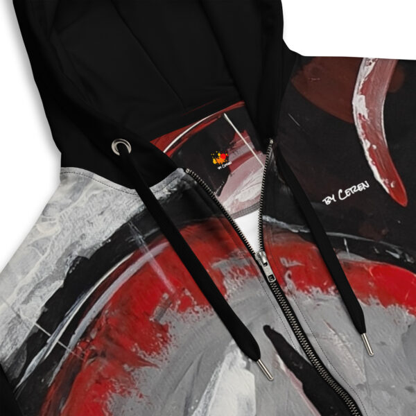 Recycled Unisex Zip Hoodie | "Heartease"