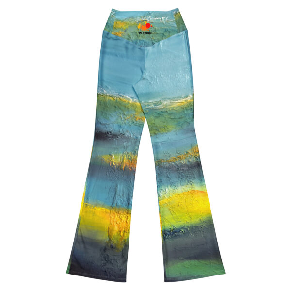 Abstract Landscape Flare Leggings