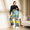 Abstract Landscape Flare Leggings