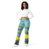 Abstract Landscape Flare Leggings