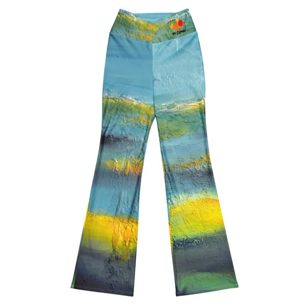 Abstract Landscape Flare Leggings