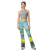 Abstract Landscape Flare Leggings